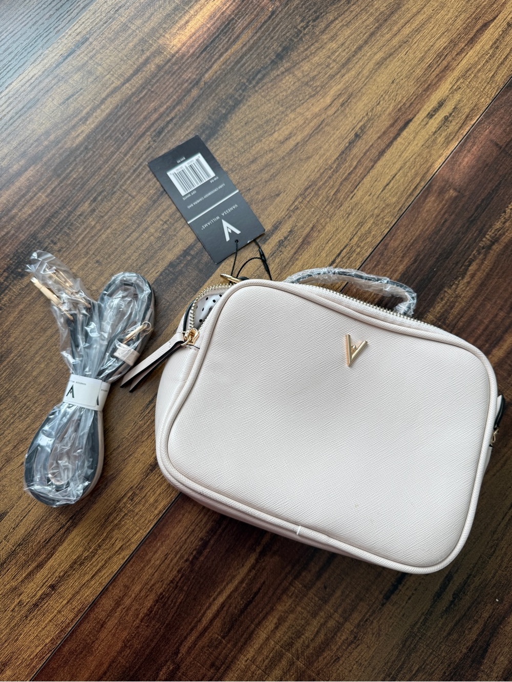 Vanessa Williams Lush Crossbody Camera Bag in Offwhite